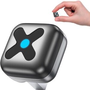 Amazon Essentials Silver and Black Car Audio Changer